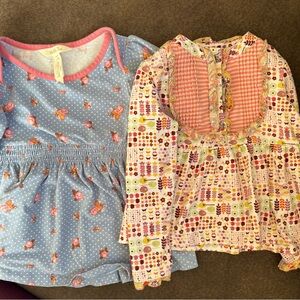 Matilda Jane Girls shirts - Blue and Pink Floral